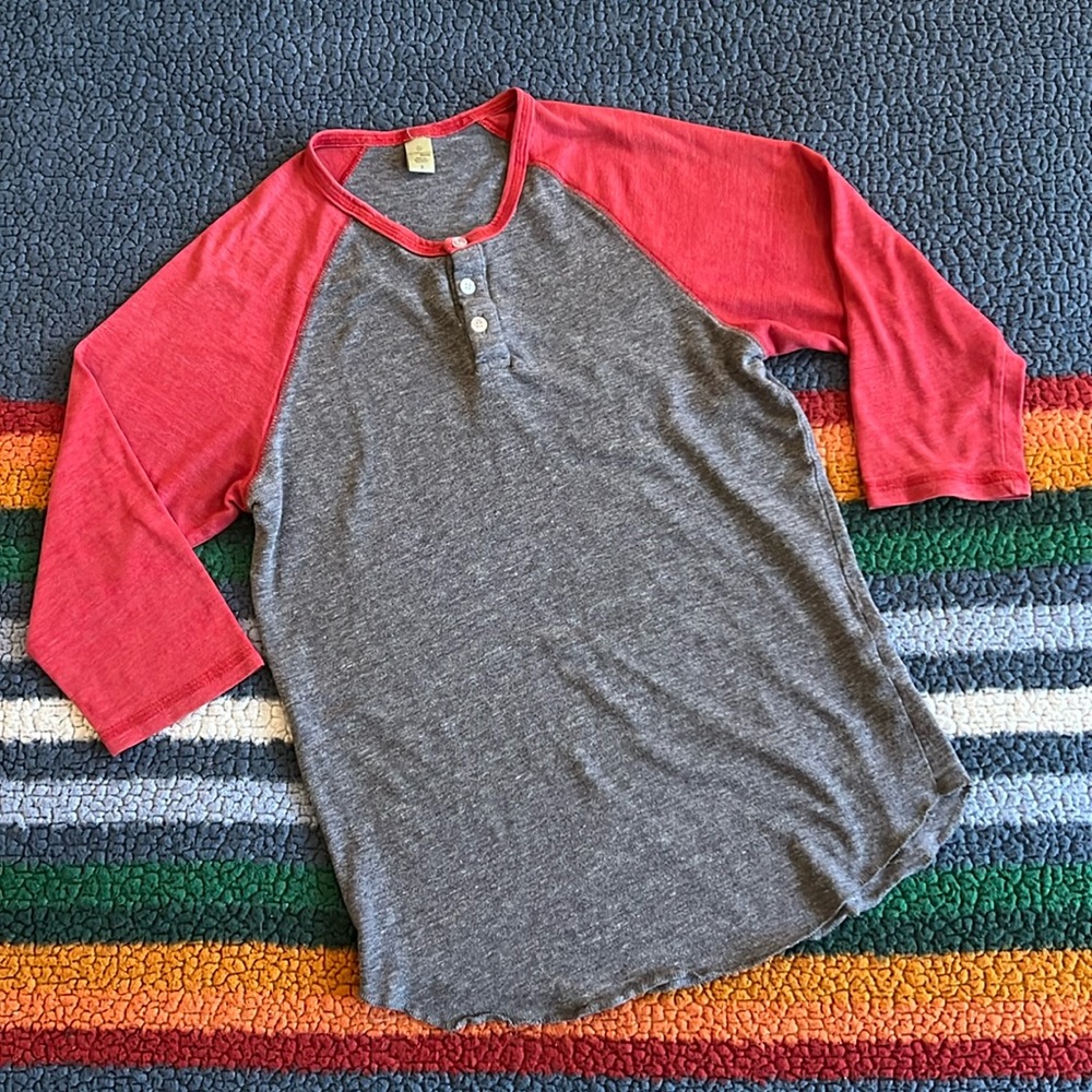 Red & Grey Raglan T-shirt